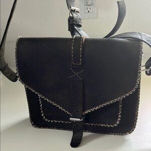Brown Leather Crossbody Bag